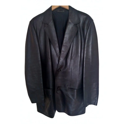 Pre-owned Baldessarini Black Leather Jacket
