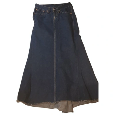 Pre-owned Levi's Blue Denim - Jeans Skirt