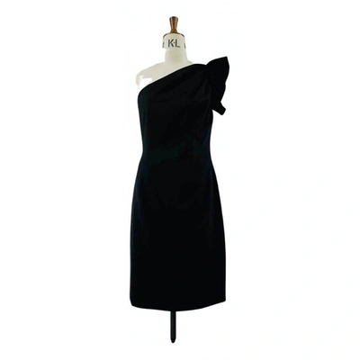 Pre-owned Moschino Cheap And Chic Wool Mid-length Dress In Black