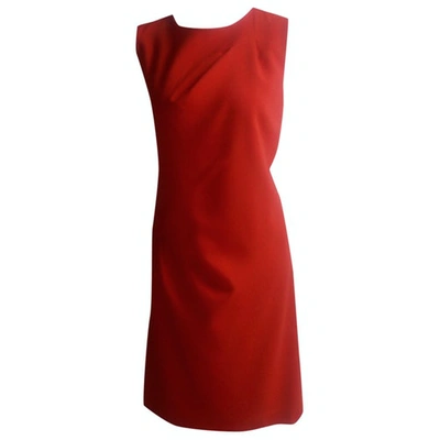 Pre-owned Michael Kors Red Wool Dress