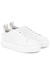 FENDI PROMENADE FF LEATHER SNEAKERS,P00485379