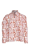 ALIX OF BOHEMIA ANNABEL PETUNIA PRINT BLOUSE