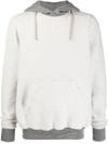 Rick Owens Drkshdw Inside-out Effect Front Pocket Hoodie In Grey