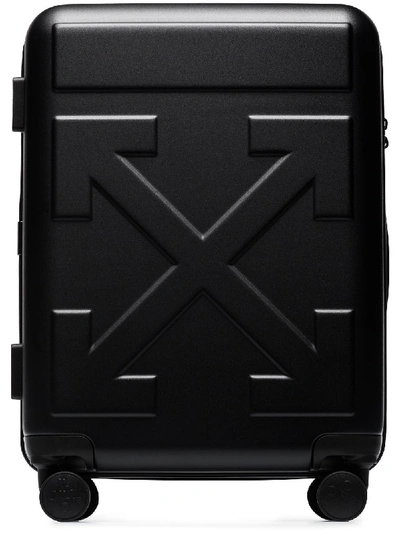 Off-white Arrow-detail Trolley Suitcase In Black