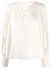 ULLA JOHNSON FERNANDA BALLOON SLEEVE BLOUSE