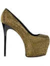 Giuseppe Zanotti Liza Crystal-embellished 150mm Pumps In Gold
