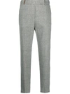 PESERICO CROPPED WOOL-BLEND TROUSERS