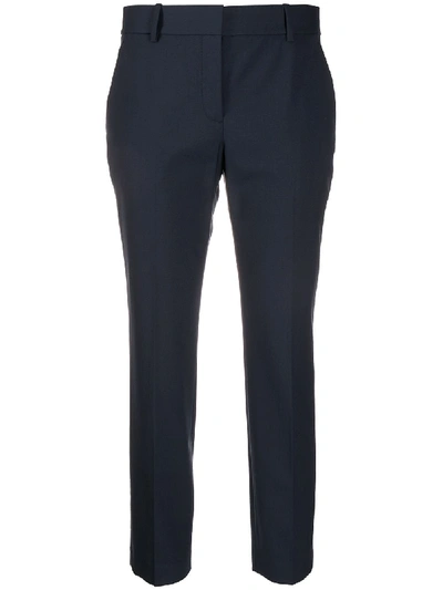 Theory Treeca Slim Cropped Trousers In Black