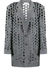 MAISON MARGIELA PERFORATED SINGLE-BREASTED BLAZER