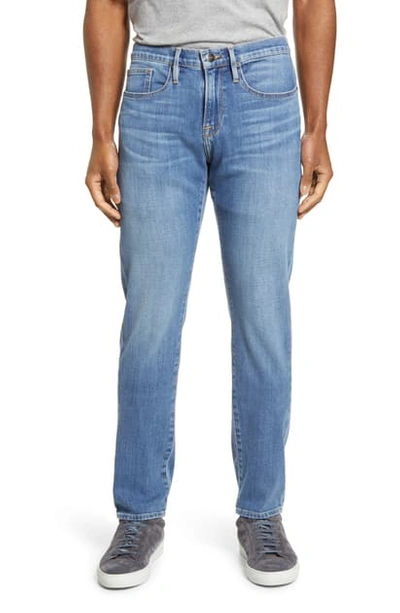 Frame L'homme Degradable Slim Fit Organic Cotton Jeans In Blue