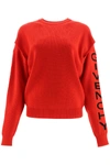 GIVENCHY MICRO RIBBED SWEATER WITH LOGO,11472806