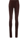 RICK OWENS SKINNY-FIT PANELLED TROUSERS