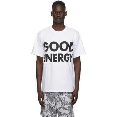 Moschino Good Energy Slogan-print T-shirt In White
