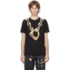 MOSCHINO BLACK MACRO RING T-SHIRT