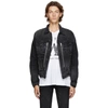 Amiri Black Denim Bandana Mx2 Trucker Jacket