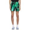 AMIRI BLACK BANANA LEAVES SHORTS