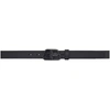 Balenciaga Interlocking B Logo Buckle Leather Belt In 1000 Black