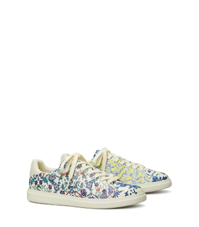 Tory Burch Howell Court Printed Sneaker In Bluebran/porcthis/ceramic/yelswirl/newiv