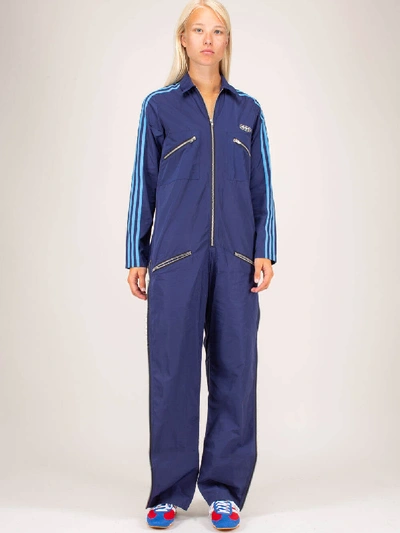 Adidas X Lotta Volkova Zip Jumpsuit Navy Ge5842 In Blue