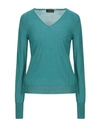 Roberto Collina Sweaters In Deep Jade
