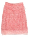 ERMANNO SCERVINO ERMANNO SCERVINO WOMAN MIDI SKIRT SALMON PINK SIZE 6 POLYESTER, POLYAMIDE