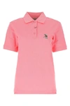 BURBERRY BURBERRY DEER MOTIF PIQUÉ OVERSIZED POLO SHIRT