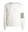 THOM BROWNE 4-BAR SWEATER,15748827