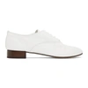 Repetto White Lambskin Zizi Oxfords