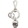 ALEXANDER MCQUEEN ALEXANDER MCQUEEN SILVER SKULL AND SNAKE KEYCHAIN