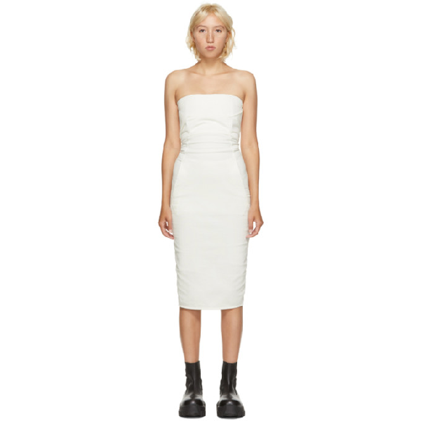 rick owens strapless dress