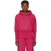 OPENING CEREMONY PINK CROPPED LOGO HOODIE