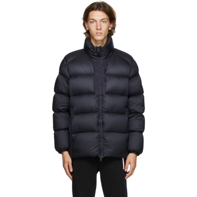 Moncler Cevenne Logo-patch Quilted Down Jacket In Blue