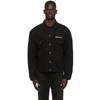 BALENCIAGA BALENCIAGA BLACK CREW LARGE FIT JACKET