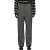 BALENCIAGA BLACK & WHITE CHECK BAGGY TROUSERS