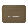 BALENCIAGA GREY CASH LOGO CARD HOLDER