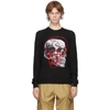 ALEXANDER MCQUEEN BLACK WOOL SKULL SWEATER