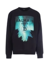 BALMAIN BALMAIN NIGHT SKY PRINT SWEATSHIRT