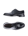 Green George Lace-up Shoes In Black