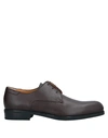 A.testoni Lace-up Shoes In Dark Brown