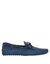 Tod's Loafers In Slate Blue