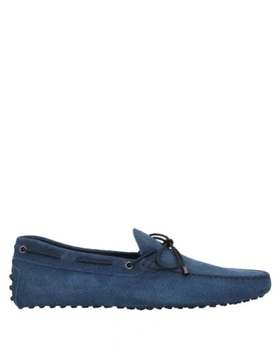 Tod's Loafers In Slate Blue