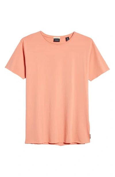 Scotch & Soda Organic Cotton Short Sleeve T-shirt In Pink Smoke
