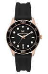 MICHAEL KORS RUNWAY SILICONE STRAP WATCH, 40MM,MK6852