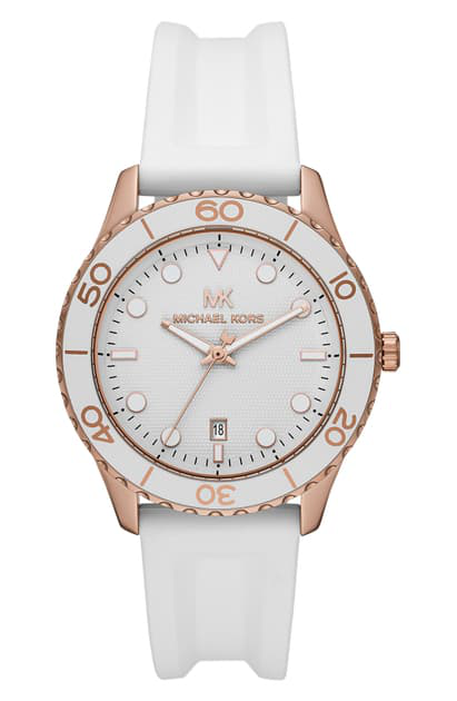 michael kors runway silicone strap