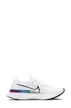 Nike React Infinity Run Flyknit Women's Running Shoe In White/black/vapor Green