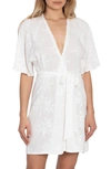 IN BLOOM BY JONQUIL FREE AS A BIRD EMBROIDERED SHORT ROBE,FAB030