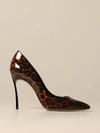 CASADEI BLADE PUMPS IN JUNGLE LOVE PATENT LEATHER,11473130