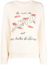 LANVIN SLOGAN PRINT SWEATSHIRT