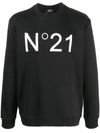 N°21 LOGO-PRINT SWEATSHIRT