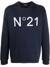 N°21 LOGO-PRINT SWEATSHIRT